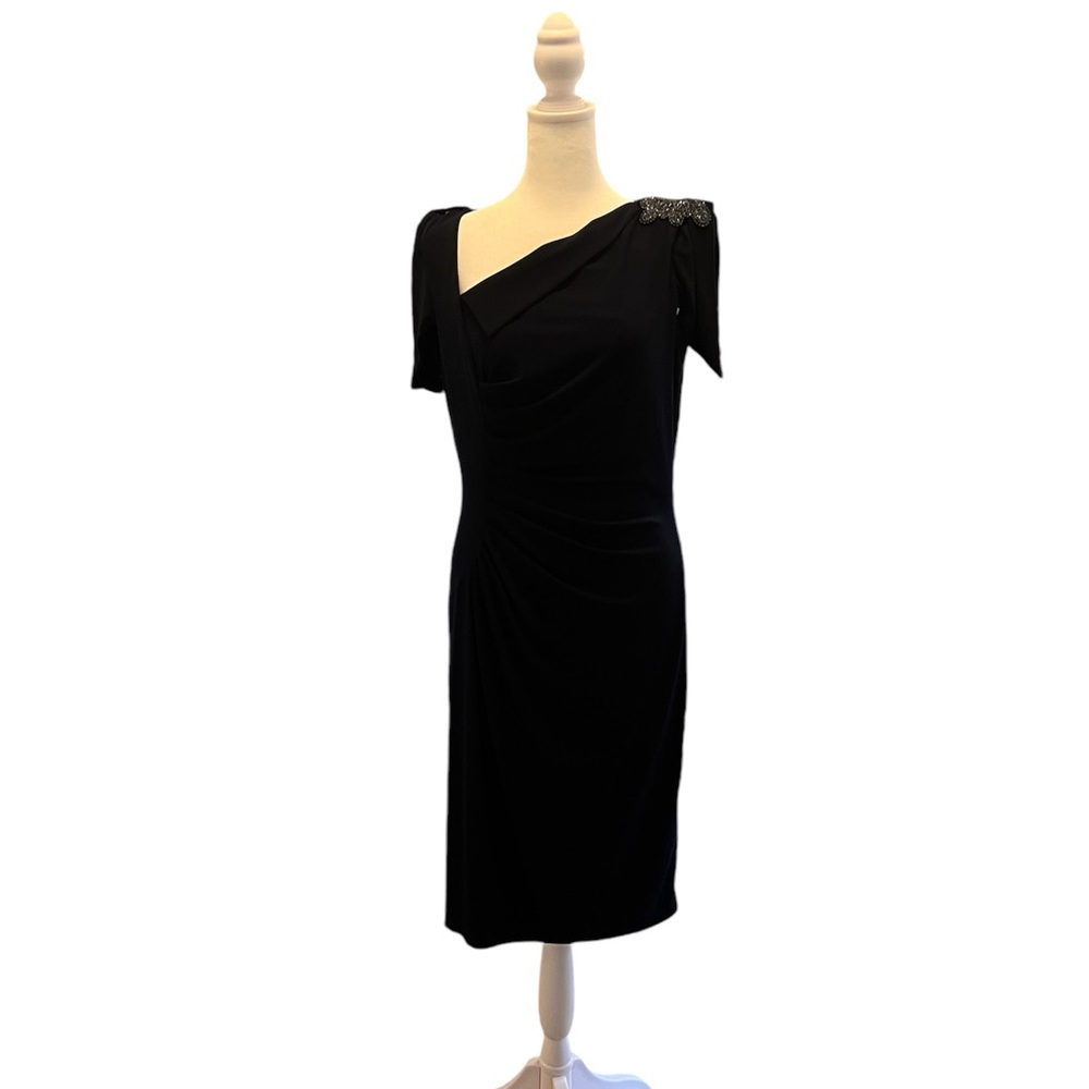 David Meister Dark Blue Lined dress-Size 6- NWT